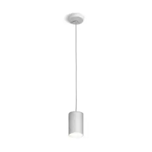 Image of Tube Slim Pendant Light - Leaf Silver Finish, 1x GX53
