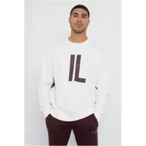 Image of I Saw It First Off White Il Sarto Logo Crew Neck Sweatshirt - White