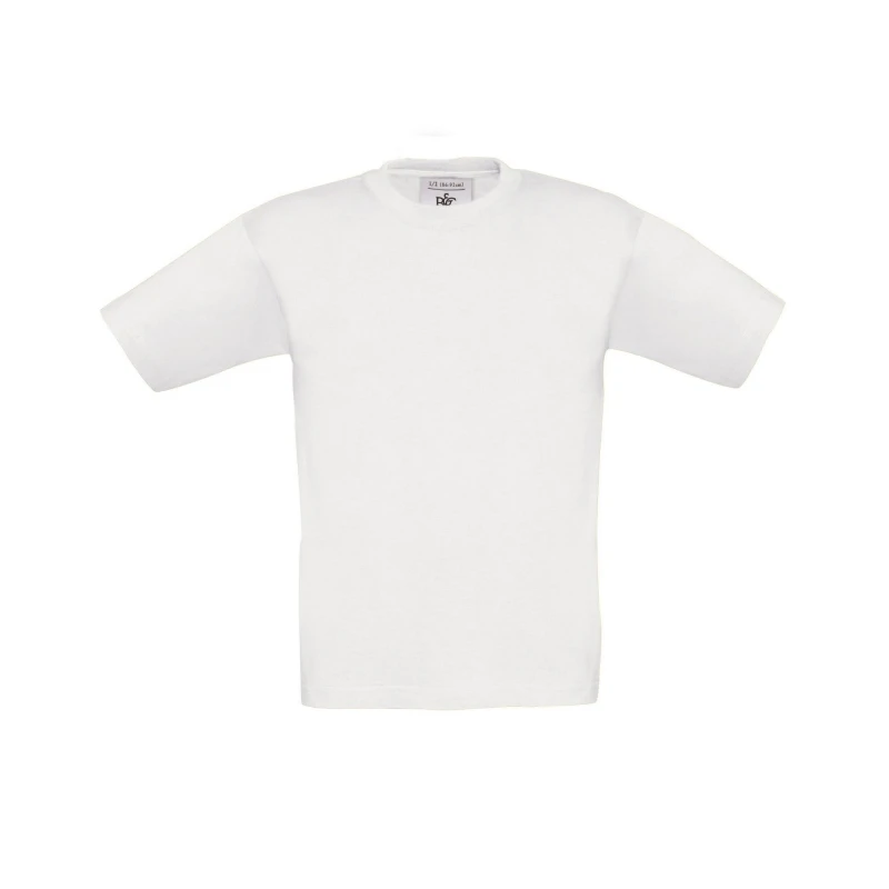 Image of B&C Exact 150 T-Shirt in White Size: 3-4 Years White Unisex 3-4 Years