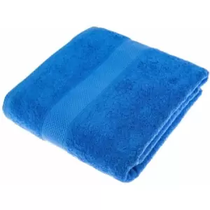 Image of HOMESCAPES Turkish Cotton Royal Blue Jumbo Towel - Royal Blue