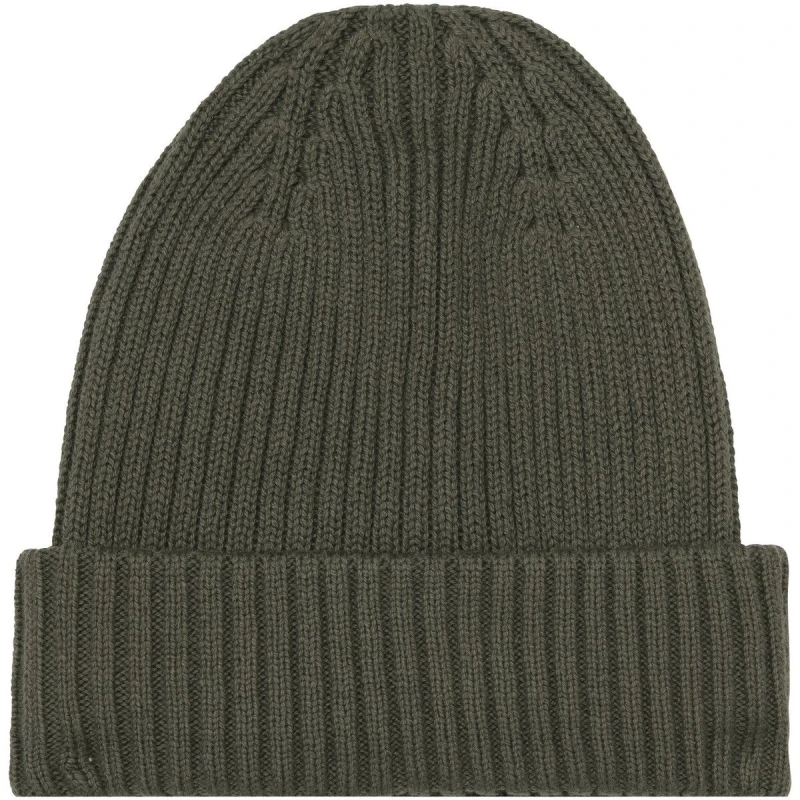 Image of Native Spirit Mens Wide Cuff Beanie in Khaki Khaki Male One Size