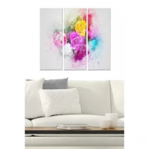 Image of MDF2737269 Multicolor Decorative MDF Painting (3 Pieces)