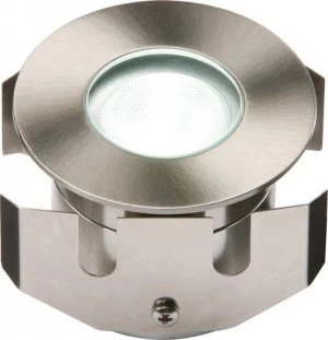 Image of KnightsBridge 1W LED LV Stainless Steel Decking Light - White