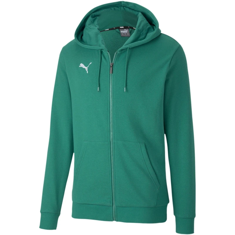 Image of Puma Mens Teamgoal 23 Casuals Zip Hoodie Pepper Green male S