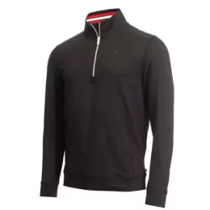 Image of Calvin Klein Golf half Zip Top - Black