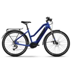 Image of Haibike Haibike Trekking 4 Mid 2022 Electric Mountain Bike - Blue