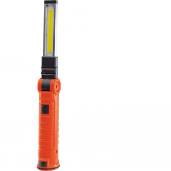 Image of Draper 3W Cob LED Rechargeable Slimline Inspection Lamp 240 lumen Orange