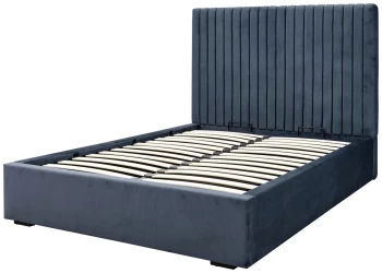 Image of GFW Milazzo Double End Lift Ottoman Bed Frame - Blue
