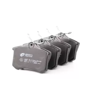 Image of REMSA Brake pad set 0263.05 Brake pads,Brake pad set, disc brake VW,AUDI,FORD,Golf IV Schragheck (1J1),Golf V Schragheck (1K1),POLO (9N_)