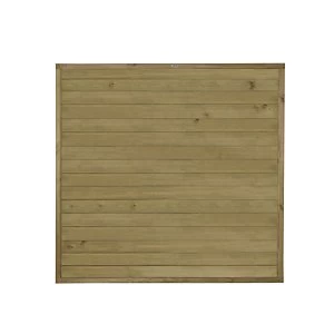 Image of Forest Garden Pressure Treated Tongue & Groove Horizontal Fence Panel - 6 x 6ft Pack of 3