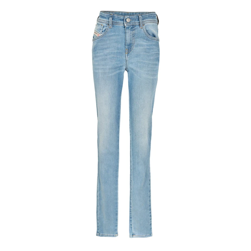 Image of Diesel Womens Straight Leg Jeans Blue Denim female 25 L34