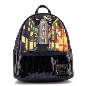 Image of Loungefly Harry Potter Diagon Alley Sequin Mini Backpack