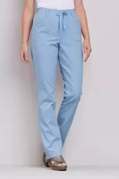 Image of Wrinkle Free Pull-On Straight Leg Trousers 33"