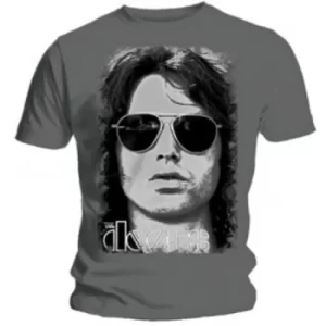 Image of The Doors Summer Glare Mens Grey T Shirt: Medium
