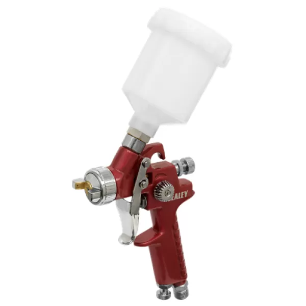 Image of Genuine SEALEY HVLP736 HVLP Gravity Feed Touch-Up Spray Gun 0.8mm Set-Up