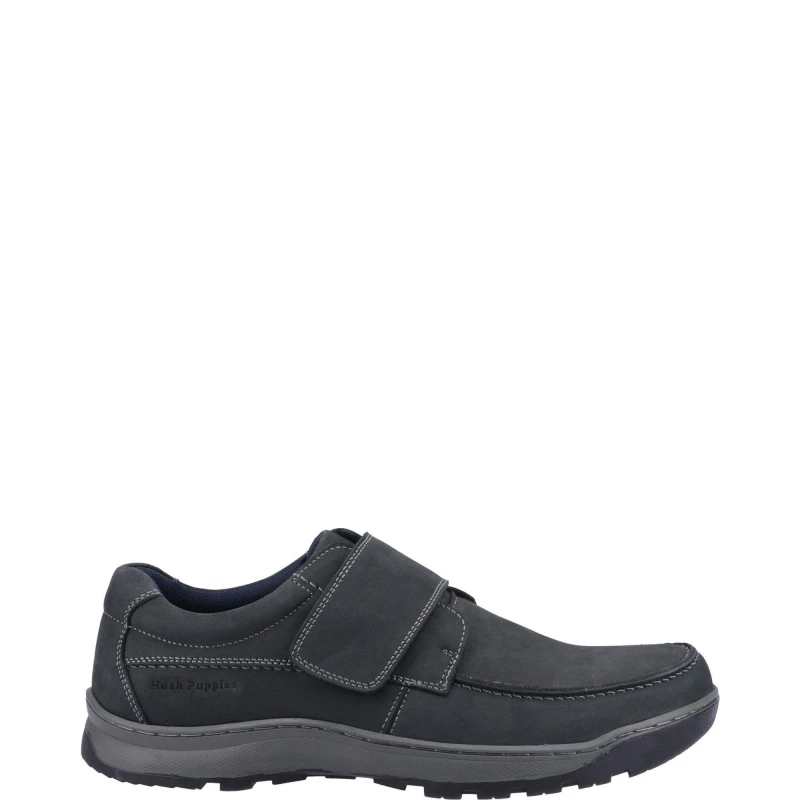 Image of Hush Puppies Casper' Touch Fastening Shoes Navy