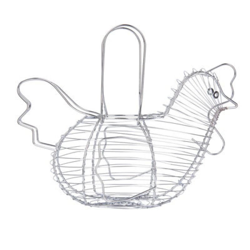 Image of KitchenCraft Chrome Plated Wire Large Chicken Basket
