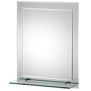 Image of Croydex Rydal Rectangular Double Layer Shelf Mirror