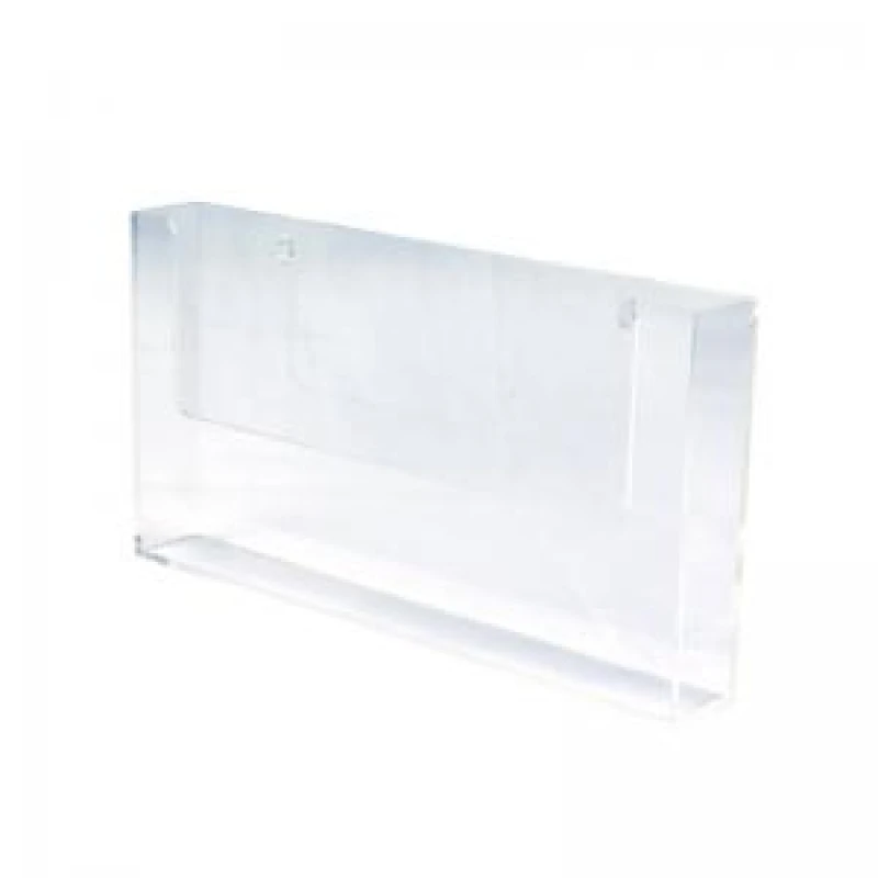 Image of Deflecto A4 Landscape Flat Back Countertop Literature Holder Clear - EXR56839DF