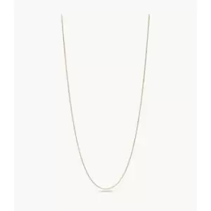 Image of Fossil Outlet Womens Vintage Iconic Oh So Charming Gold-Tone Stainless Steel Chain Necklace - Gold