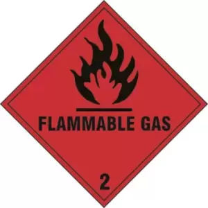 Image of Flammable Gas 2 - Labels (250 x 250mm Pack of 10)