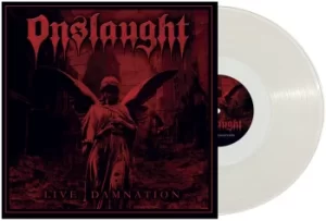 Image of Onslaught Live Damnation LP transparent
