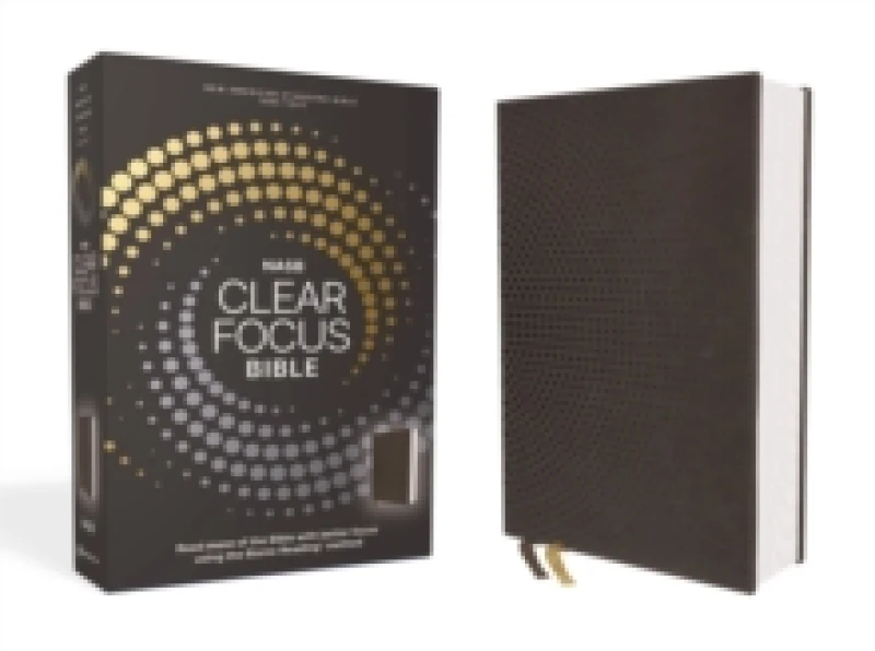 Image of NASB, Clear Focus Bible, Leathersoft, Charcoal Brown : Read more of the Bible with better focus using the Bionic Reading Method Leather / fine binding