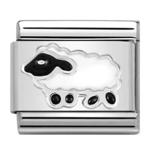 Image of Nomination CLASSIC Silvershine White Sheep Charm 330204/20