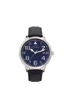 Image of Sabre Leather-Band Watch with Date