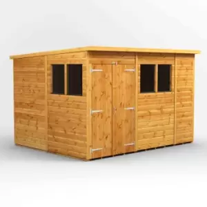 Image of Power 10' x 8' Pent Double Door Garden Shed