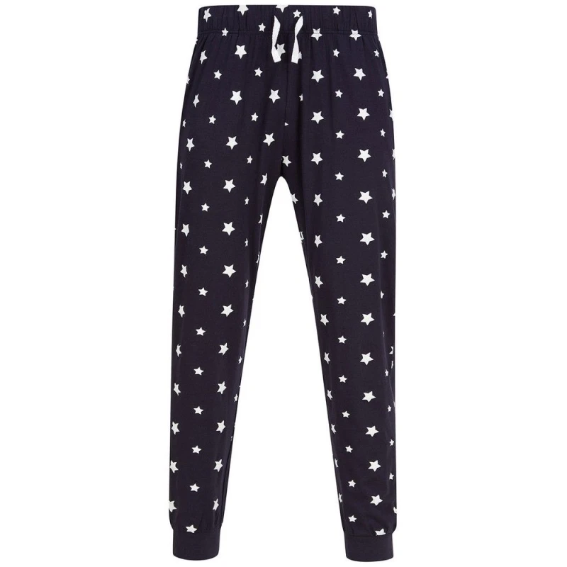 Image of SF Mens Stars Lounge Pants in Navy Size: XS Navy Male XS