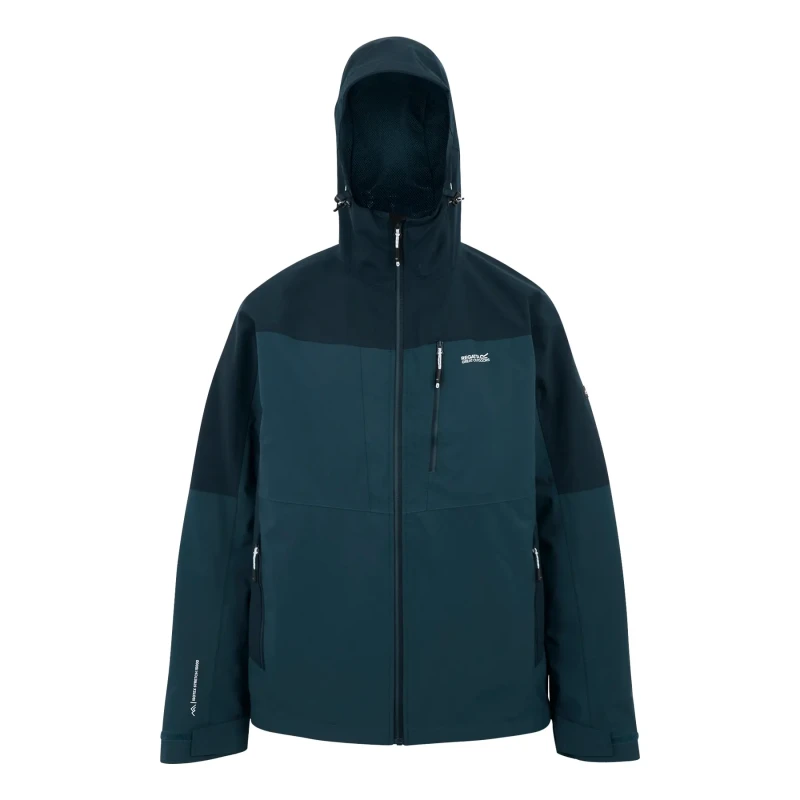 Image of Regatta Regatta Men Wentwood Waterproof 3 in 1 Jacket in Blue Size: 5X-Large Blue 5XL Male 5063516128823