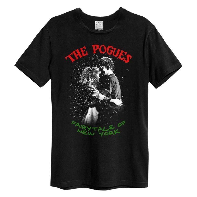 Image of Amplified Amplified Men Fairytale In Colour The Pogues T-Shirt in Black Size: X-Small Black XS Male 5063852071982