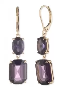 Image of Lauren Ralph Lauren Jewellery PE STONE DBL DROP - GLD/PURPLE 14G00133
