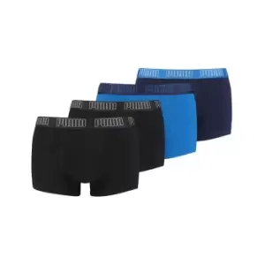 Image of Puma Basic Trunks 4 Pack Mens - Multi