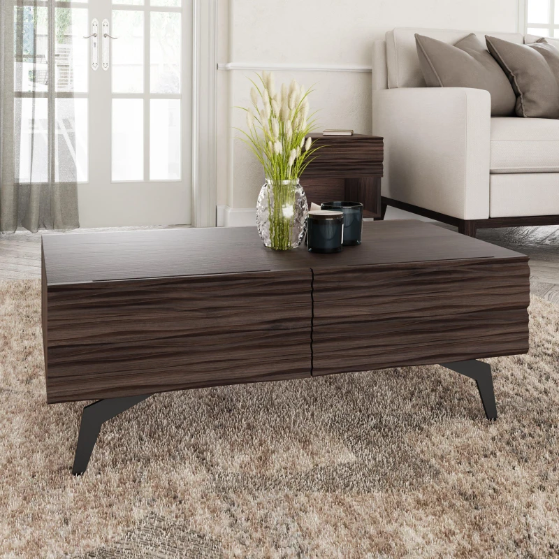 Image of GFW GFW Bantham 2 Drawer Coffee Table - Walnut