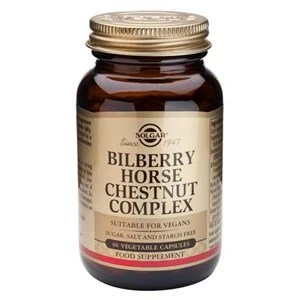 Image of Solgar Bilberry Horse Chestnut Complex 60 veg caps