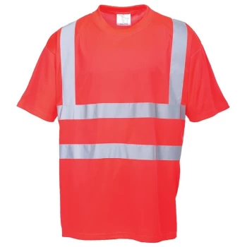 Image of S478RERM - sz M Hi-Vis T-Shirt - Red - Portwest
