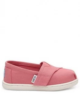 Image of Toms Toddler Girls Alpargata Canvas Shoes - Pink