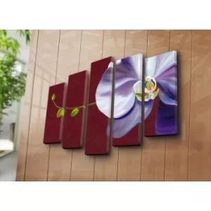 Image of 5PATK-101 Multicolor Decorative Canvas Painting (5 Pieces)