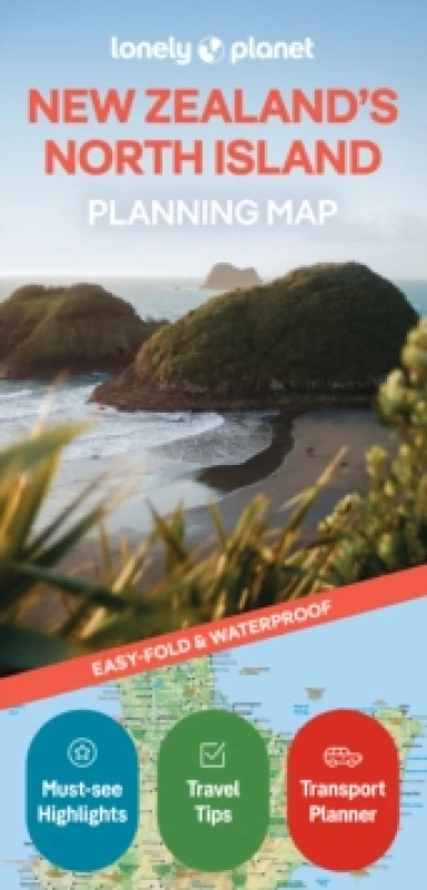 Image of Lonely Planet New Zealand's North Island Planning Map Sheet map, folded