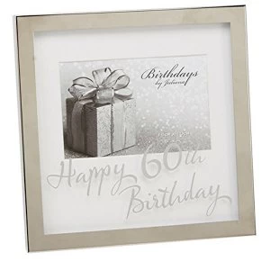 Image of 6" x 4" - Birthdays by Juliana Silverplated Box Frame - 60th