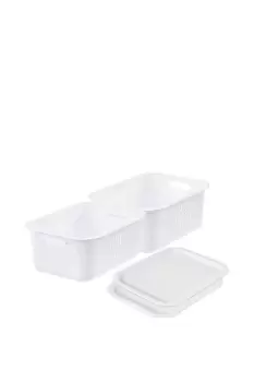 Image of 'Recycled Basket 15' with lids x2