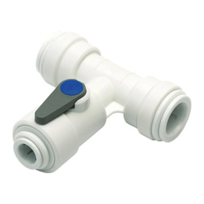 Image of John Guest Angle Stop Valve 15mm X 3/8 White
