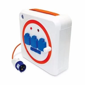 Image of Crusader RCD Powerpro 15m Mains Reel Extension Hook Up