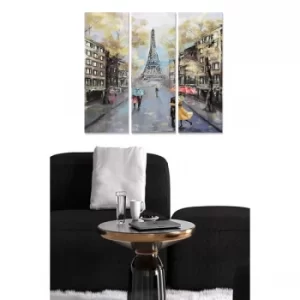 Image of MDF559875385 Multicolor Decorative MDF Painting (3 Pieces)