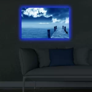 Image of 4570DACT-29 Multicolor Decorative LED Lighted Canvas Painting