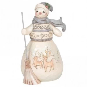 Image of Winter Days Are Joyful Days Snowman Figurine by Jim Shore