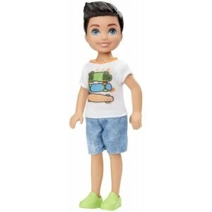 Image of Barbie Club Chelsea Mini Girl Doll Boy Doll In Skateboard Theme