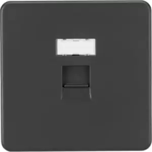 Image of MLA Knightsbridge Screwless RJ45 Network Outlet Anthracite - SFRJ45AT